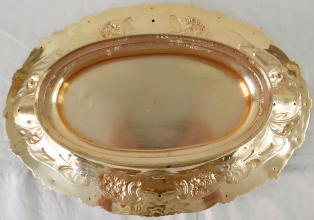 Antique solid silver gilt Baroque French Cruets